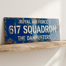 Listing image for RAF 617 Squadron Dambusters Metal Sign Royal Air Force WWII Aviation Wall Plaque