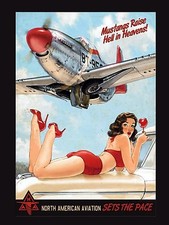 Listing image for North American Aviation, Retro Vintage Metal Sign, Man Cave