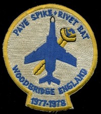 Listing image for USAF 81st Tactical Fighter Squadron RAF Woodbridge Patch S-20